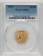1915 $2.50 Indian Quarter Eagle PCGS MS62 (773972228)