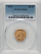 1915 $2.50 Indian Quarter Eagle PCGS MS62 (773972227)