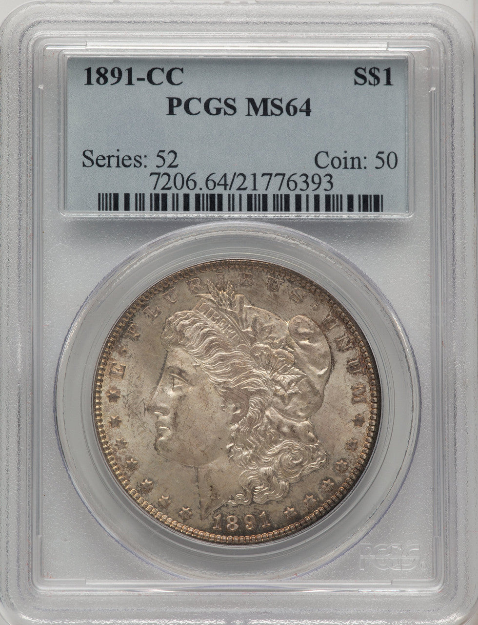 1891-CC Morgan Dollar PCGS MS64 (774414041)