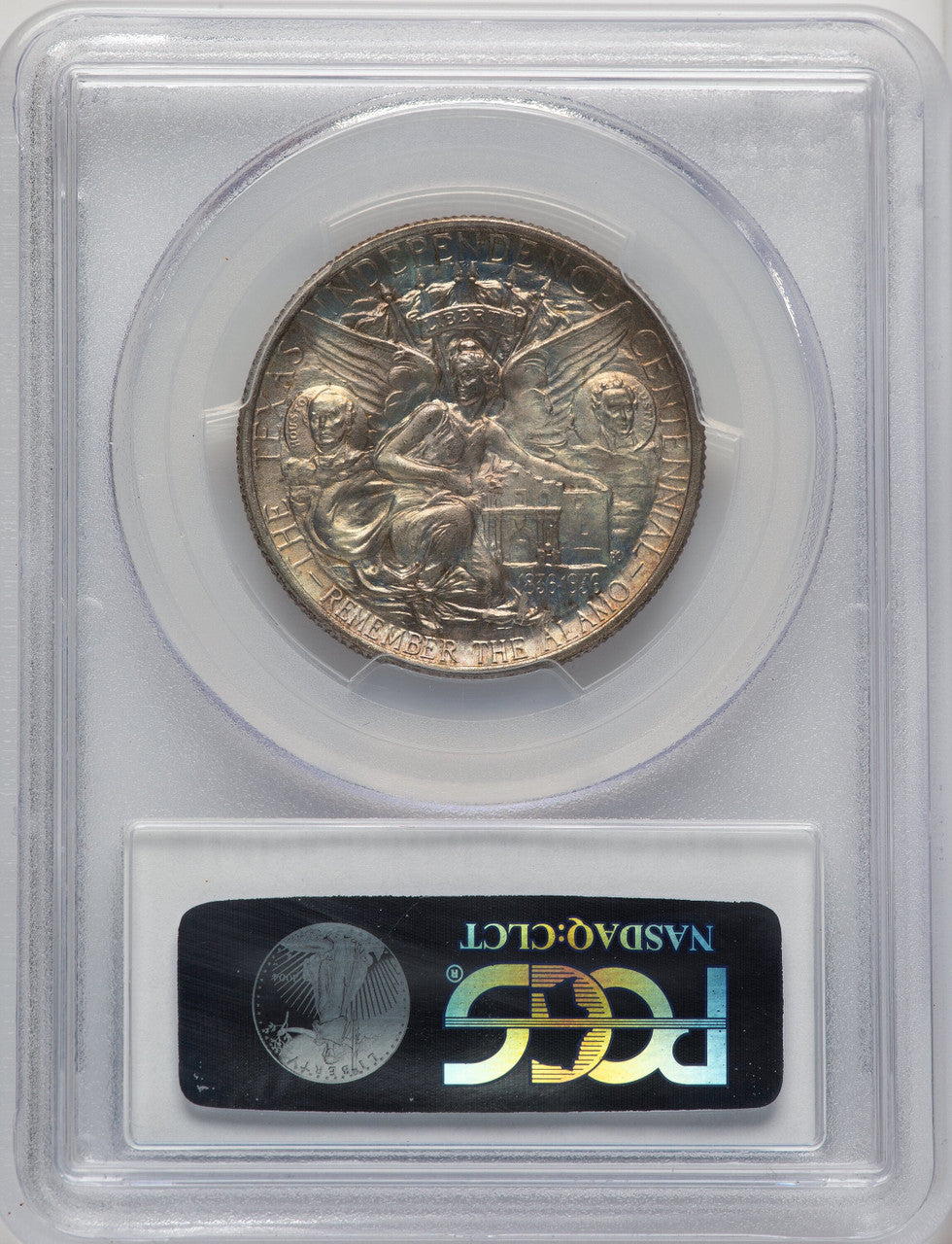 1937 50C Texas CAC Commemorative Silver PCGS MS67+