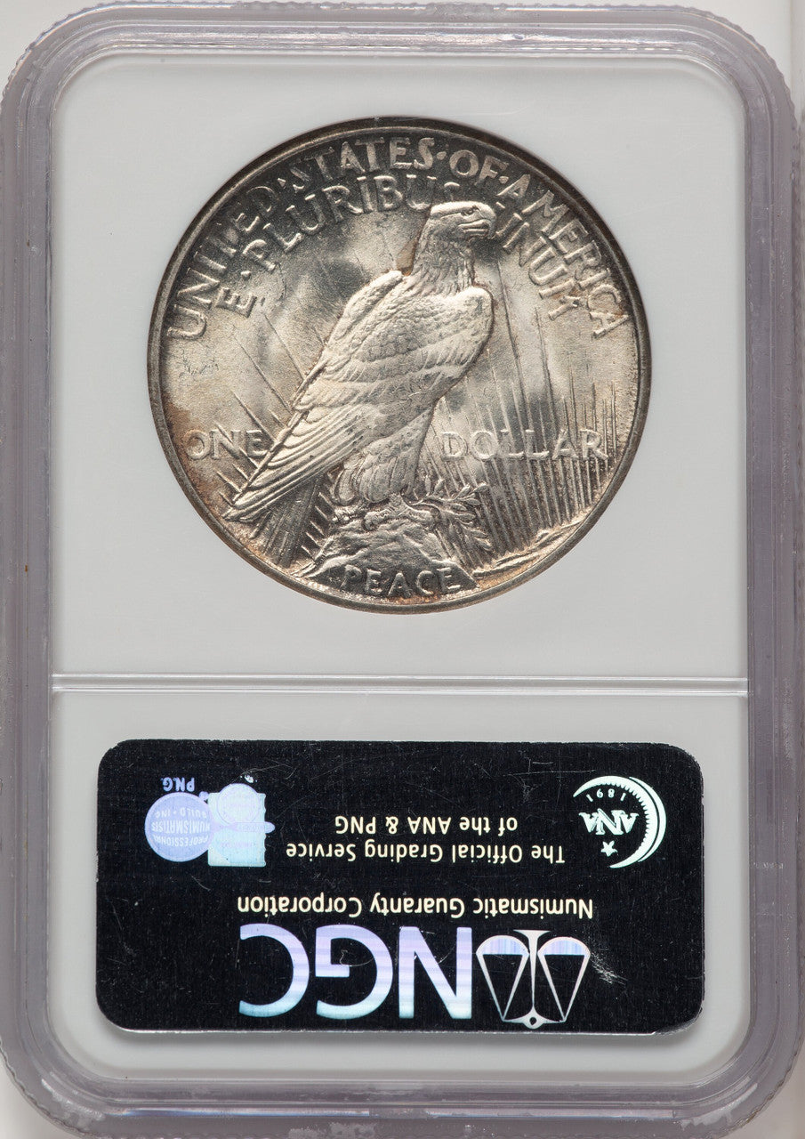 1921 Peace CAC Peace Dollar NGC MS64