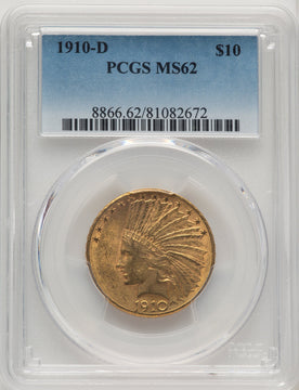 1910-D $10 Indian Eagle PCGS MS62 (507147003)