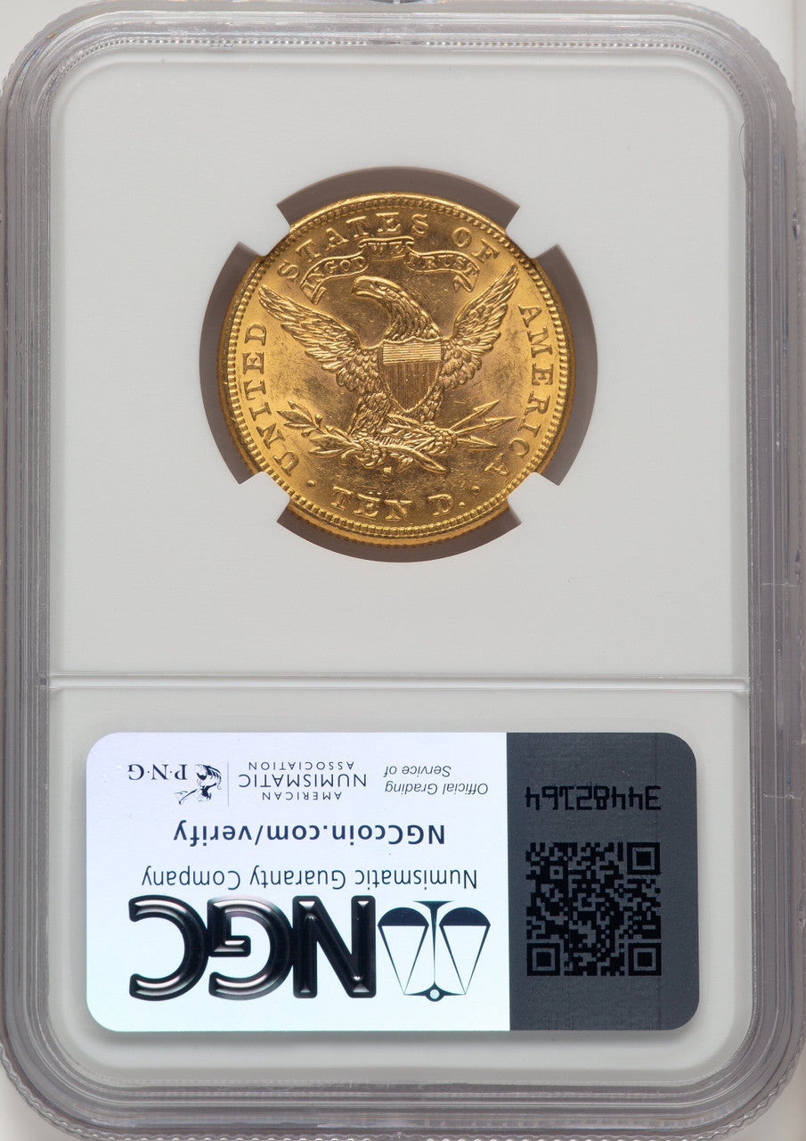 1889-S $10 Brown Label Liberty Eagle NGC MS62