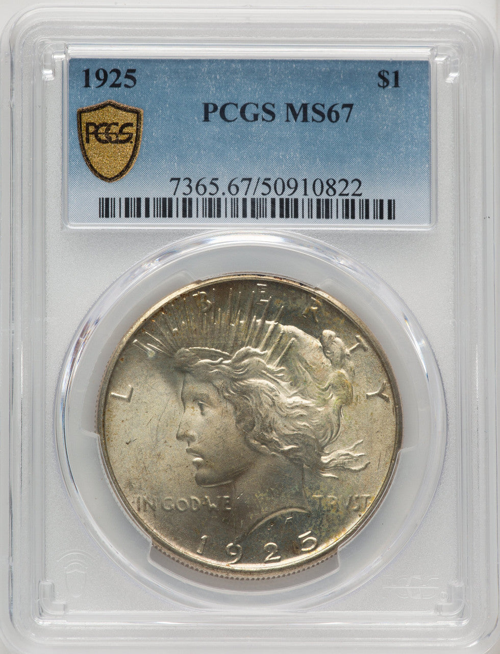 1925 Peace Dollar PCGS MS67 (772957011)