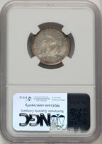 1839 25C NO DRAPERY Seated Quarter NGC MS64