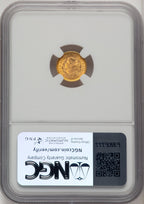 1851 G$1 Gold Dollar NGC MS67+
