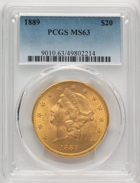 1889 $20 Liberty Double Eagle PCGS MS63 (773972140)