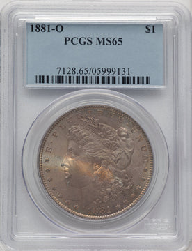 1881-O Morgan Dollar PCGS MS65