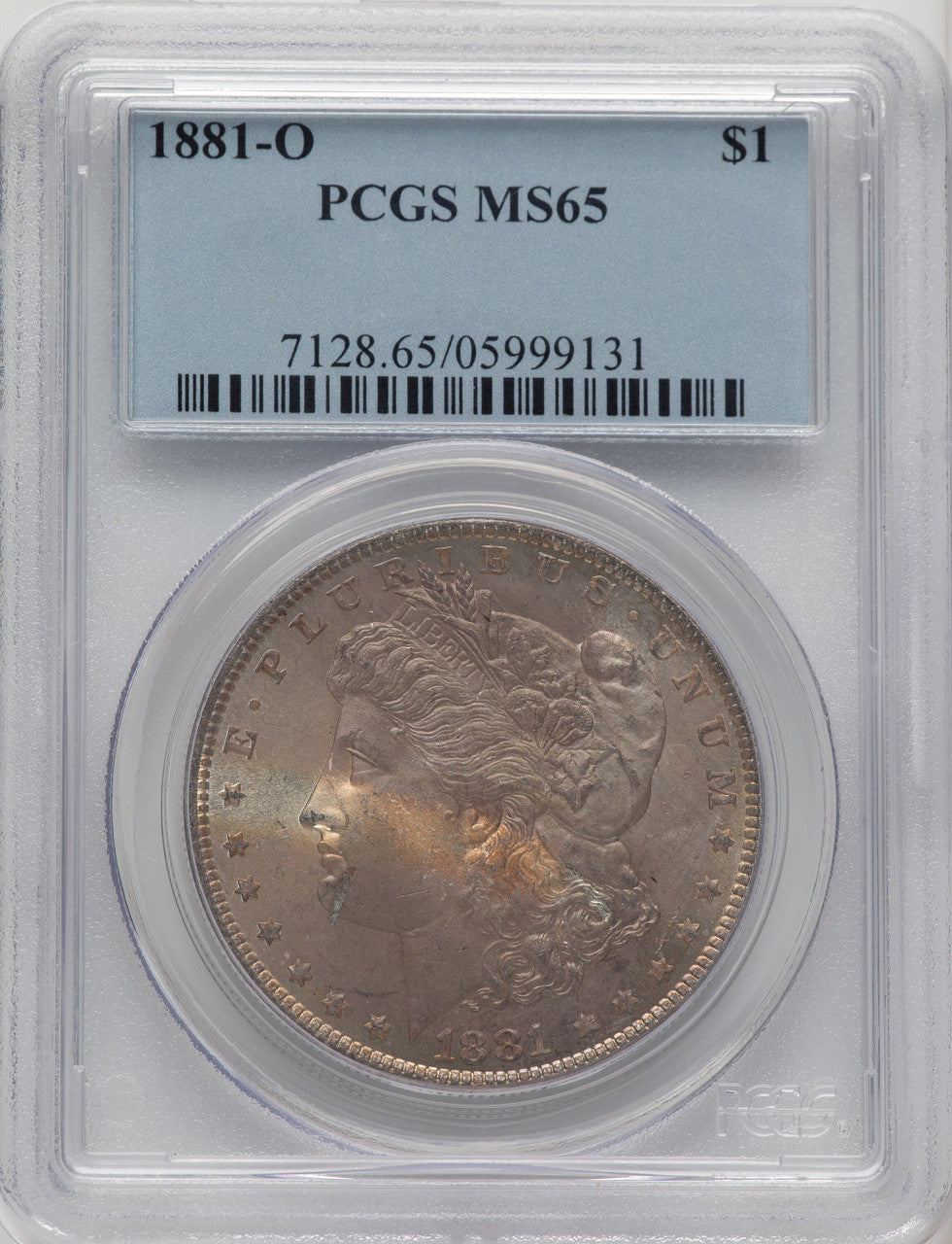 1881-O Morgan Dollar PCGS MS65