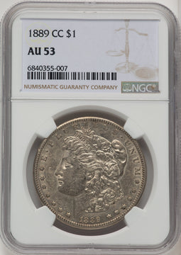 1889-CC Morgan Dollar NGC AU53