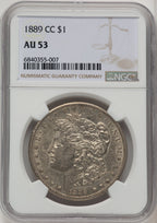 1889-CC Morgan Dollar NGC AU53