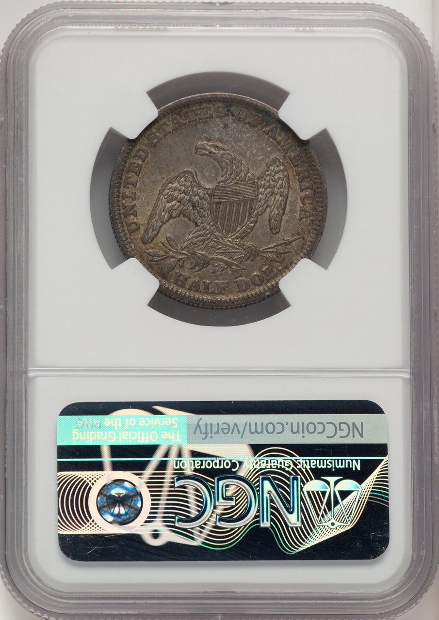 1839 50C REED EDGE Reeded Edge Half Dollar NGC MS61