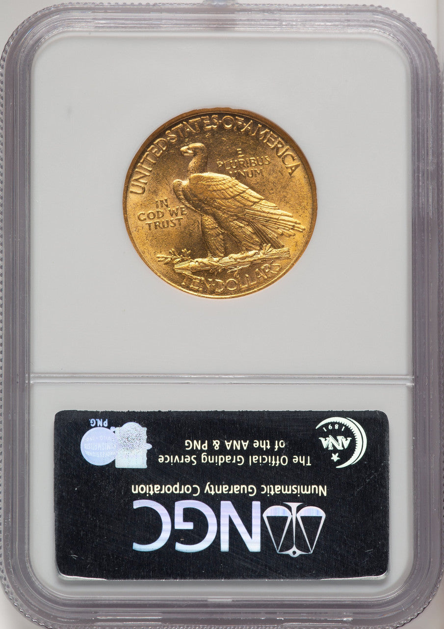 1909 $10 Indian Eagle NGC AU58