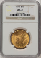 1912 $10 Indian Eagle NGC MS62 (774367001)