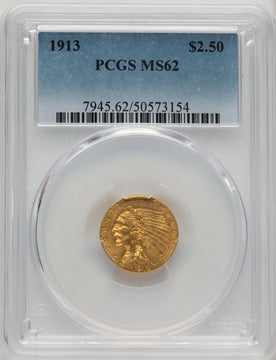 1913 $2.50 Indian Quarter Eagle PCGS MS62 (773972034)