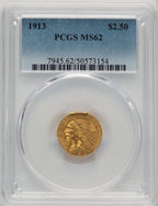 1913 $2.50 Indian Quarter Eagle PCGS MS62 (773972034)