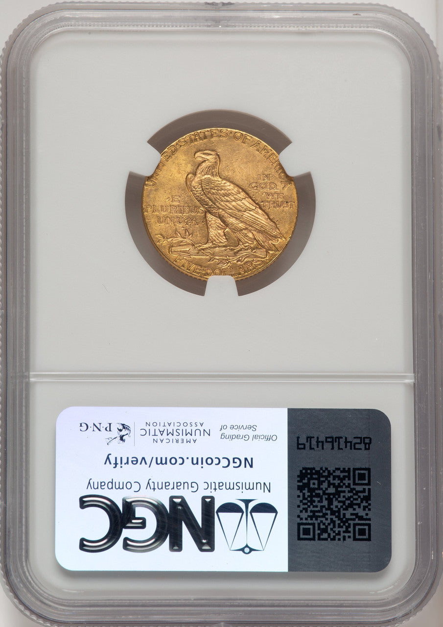 1912 $5 Indian Half Eagle NGC MS63 (774262022)