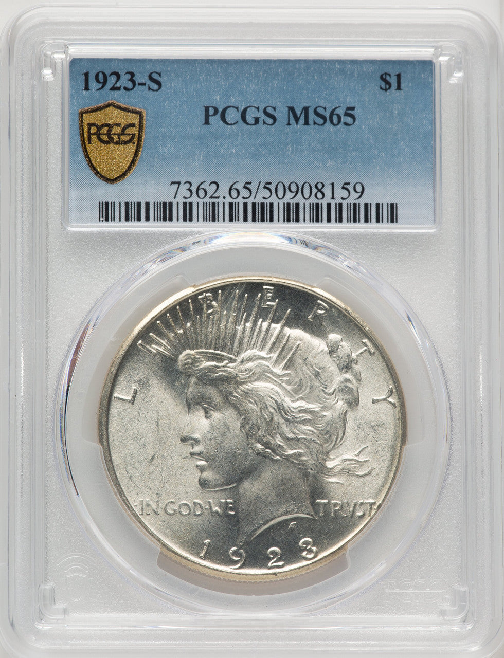 1923-S Peace Dollar PCGS MS65 (772874023)