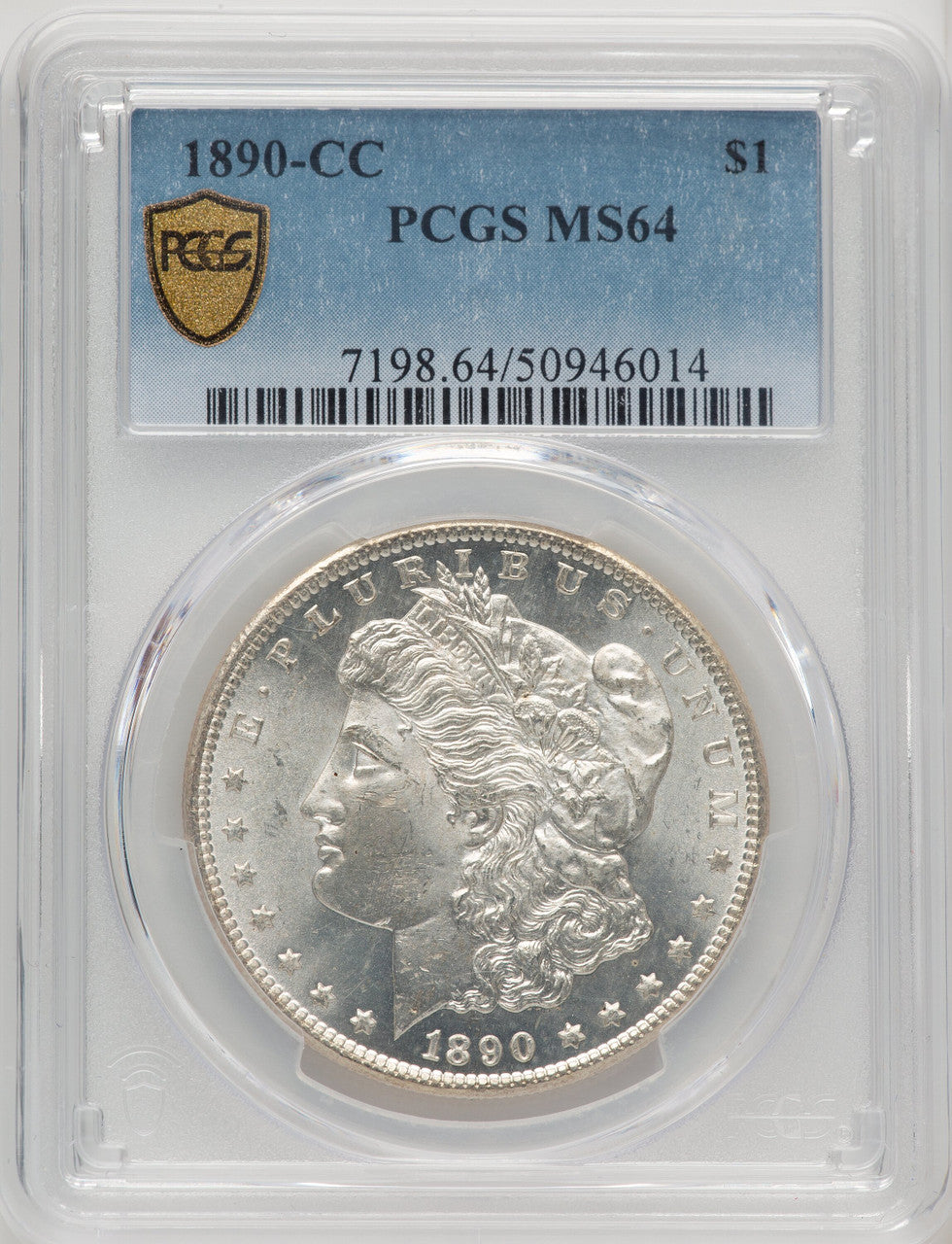 1890-CC Morgan Dollar PCGS MS64 (772536003)