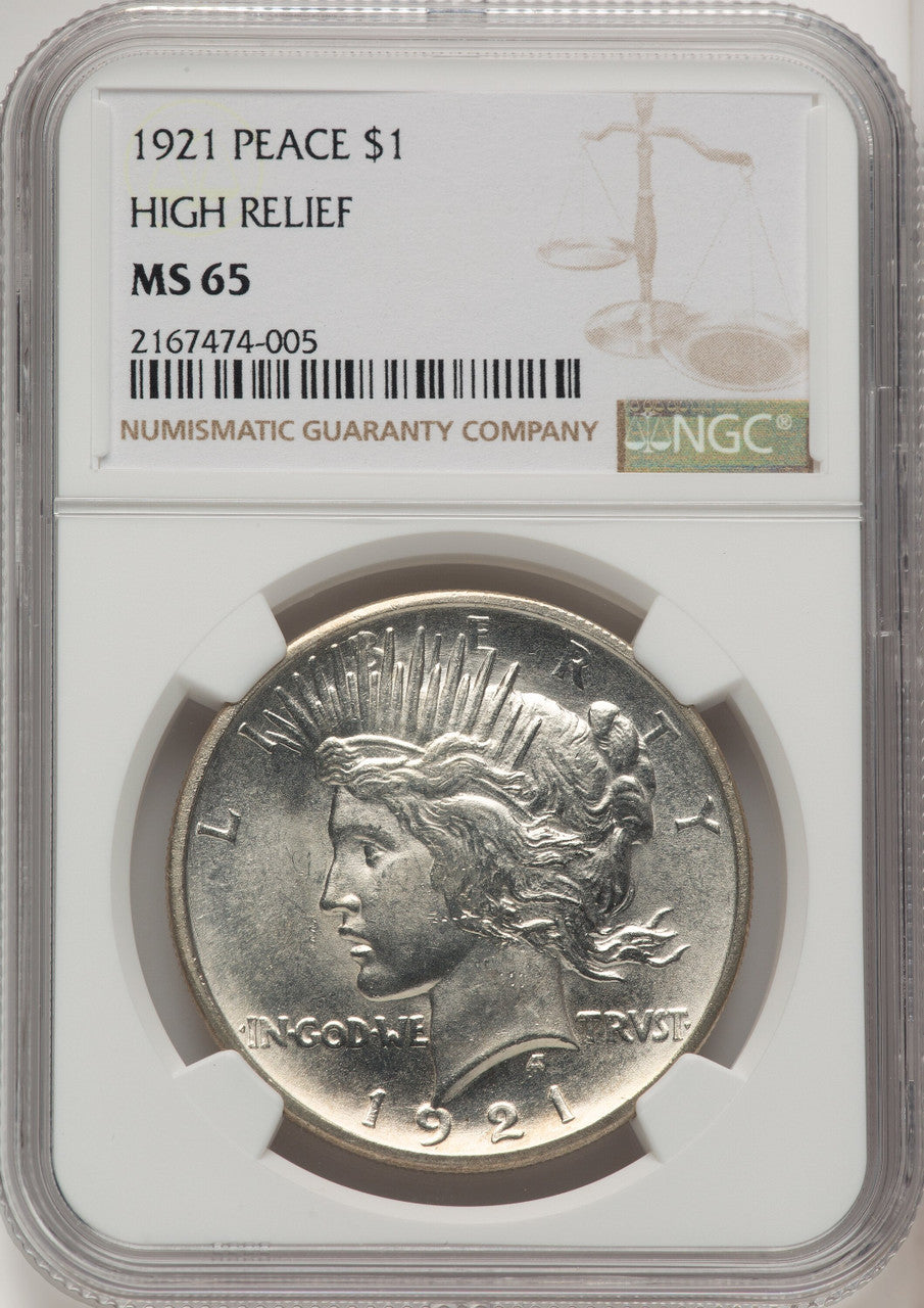 1921 Peace Dollar NGC MS65 (773720020)