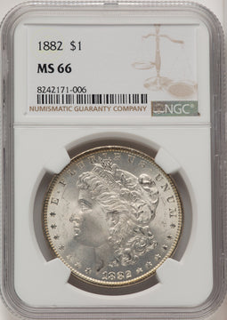 1882 Morgan Dollar NGC MS66 (773687058)