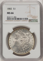 1882 Morgan Dollar NGC MS66 (773687058)