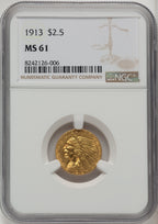 1913 $2.50 Indian Quarter Eagle NGC MS61 (177233133)