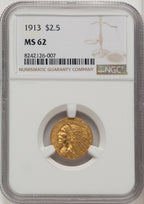 1913 $2.50 Indian Quarter Eagle NGC MS62 (177233132)