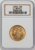 1879 $10 Liberty Eagle NGC MS61