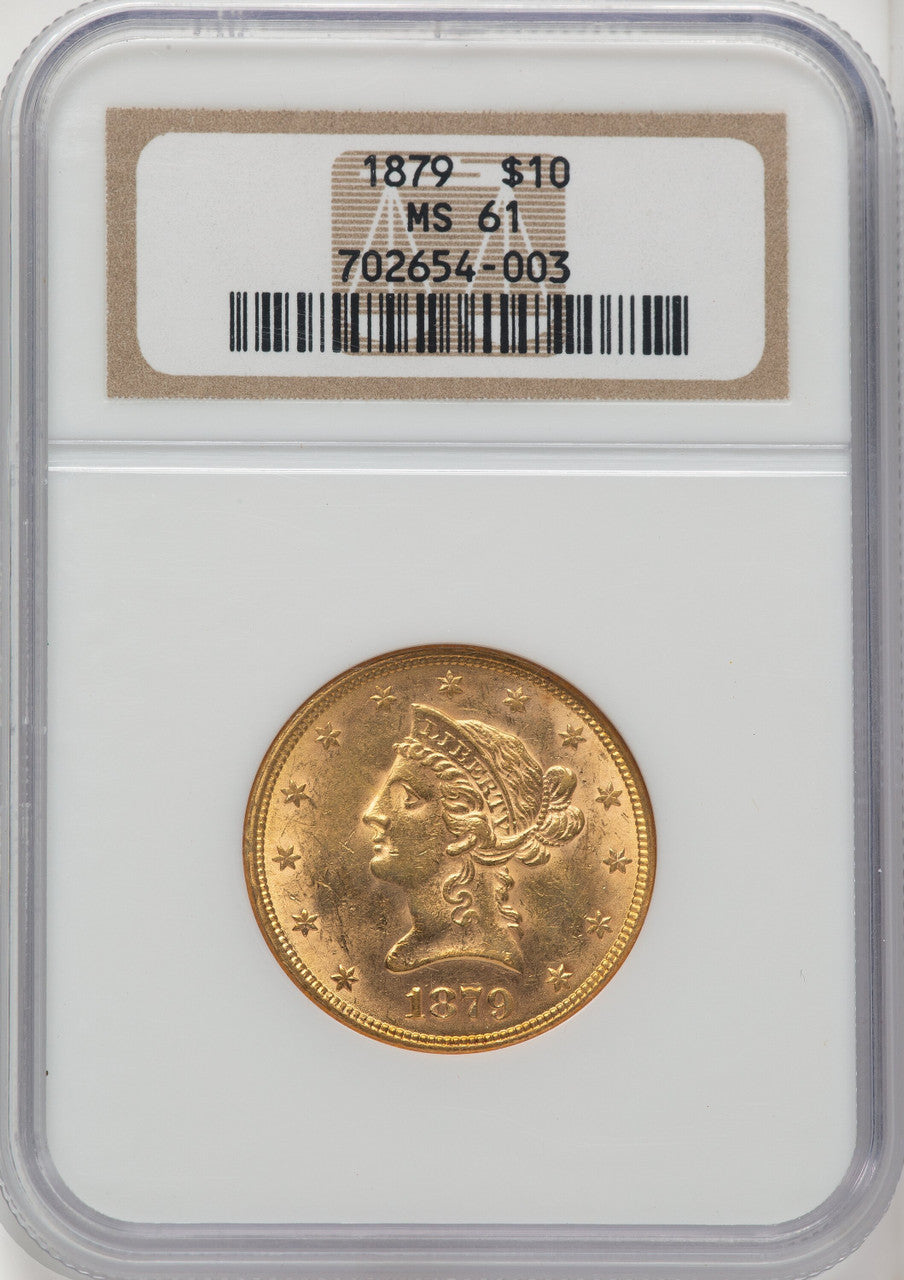 1879 $10 Liberty Eagle NGC MS61