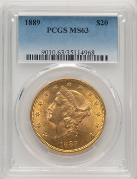1889 $20 Liberty Double Eagle PCGS MS63 (774128001)