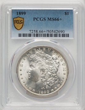 1899 Blue Gradient Morgan Dollar PCGS MS66+