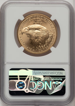 2022 $50 One-Ounce Gold Eagle Mike Castle NGC MS70
