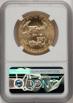 2019 $50 One Ounce Gold Eagle First Day of Issue Don Everhart NGC MS70