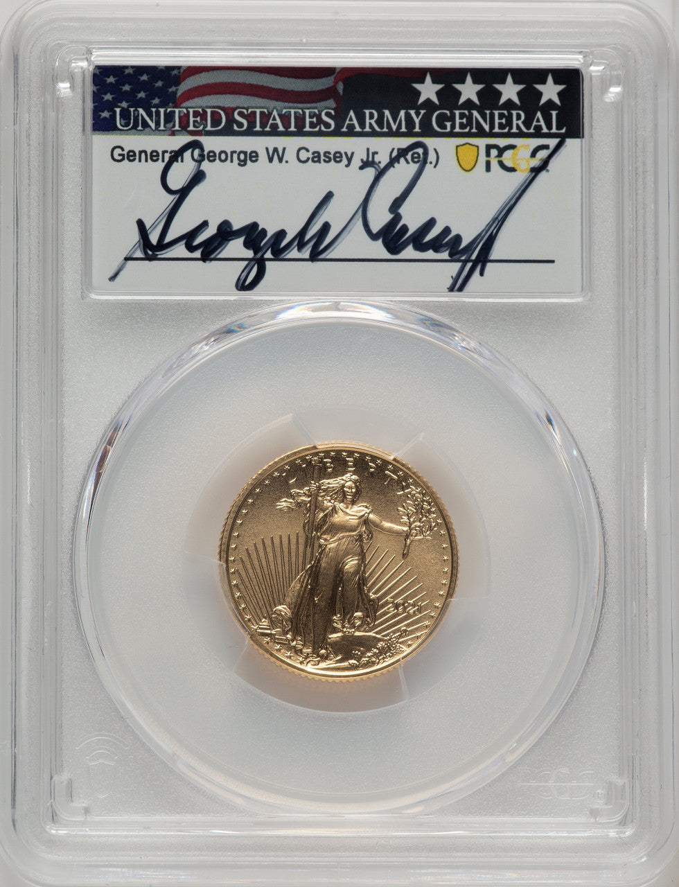 2021 $10 Quarter Ounce Gold Eagle Type Two First Strike PCGS MS70