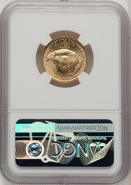 2021 $10 Quarter Ounce Gold Eagle Type Two Don Everhart NGC MS70