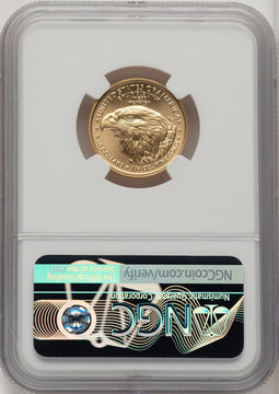 2021 $10 Quarter Ounce Gold Eagle Type Two First Strike NGC MS70 Norris