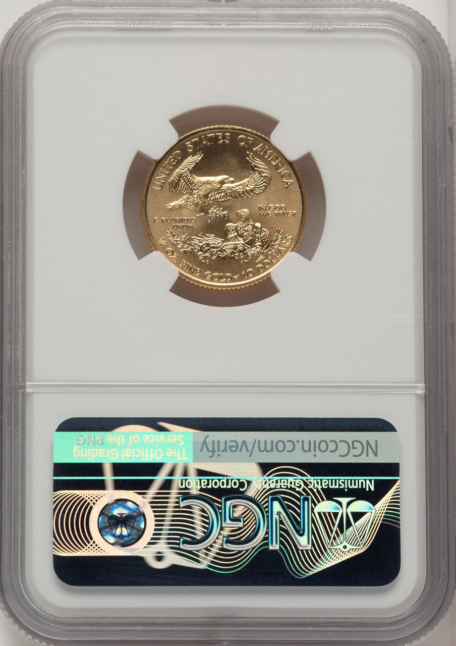 2020 $10 Quarter Ounce Gold Eagle First Strike Don Everhart NGC MS70