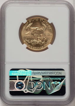 2021 $25 Half-Ounce Gold Eagle Type One First Day of Issue Non Designation NGC MS70