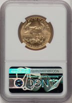 2021 $25 Half-Ounce Gold Eagle Type One First Day of Issue Non Designation NGC MS70