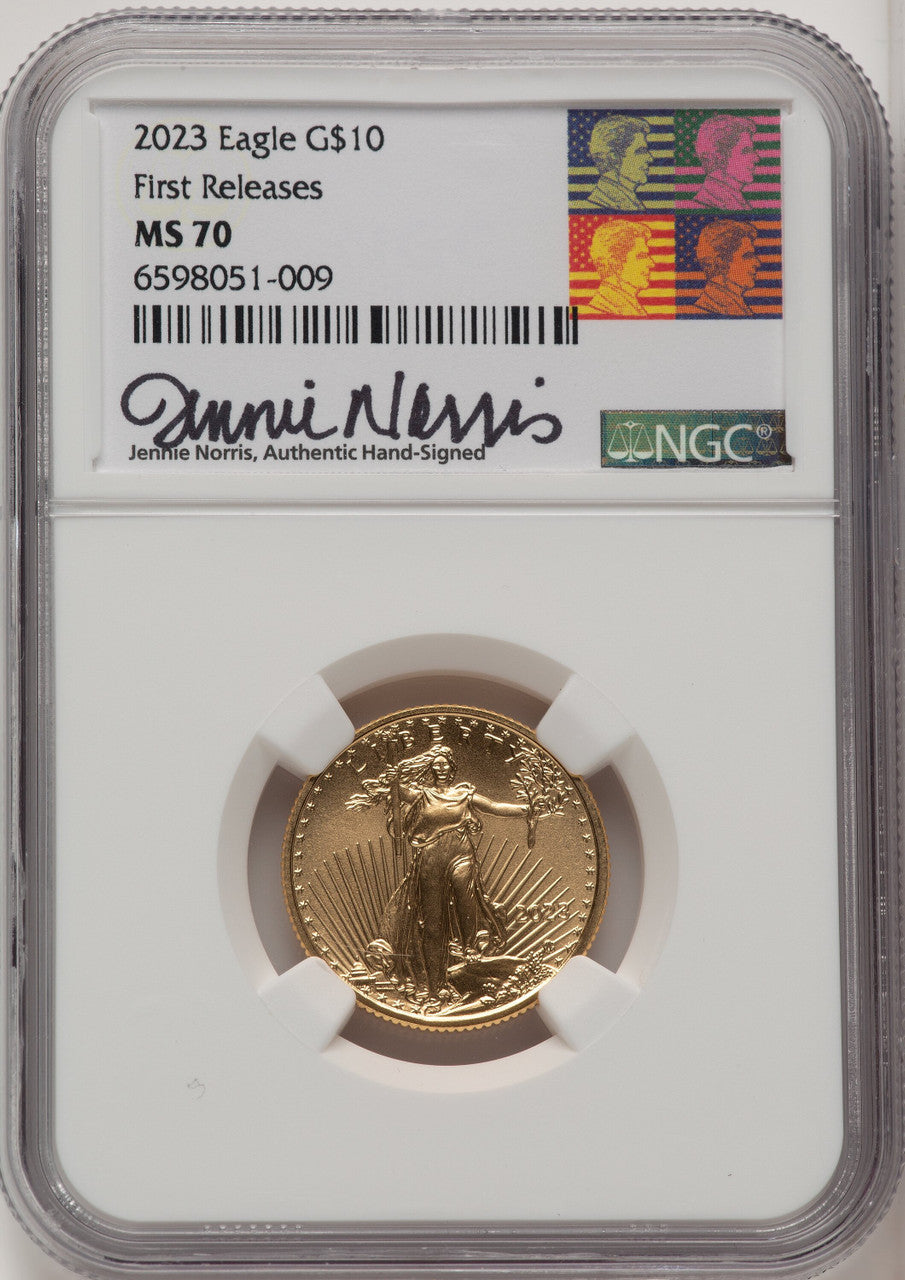 2023 Gold Eagle 1/4 oz FR Jennie Norris NGC MS70