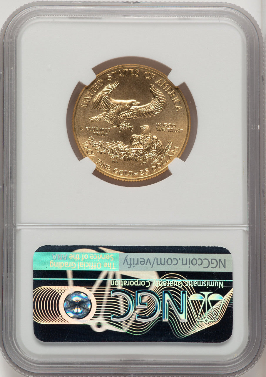 2019 $25 Half Ounce Gold Eagle Don Everhart NGC MS70