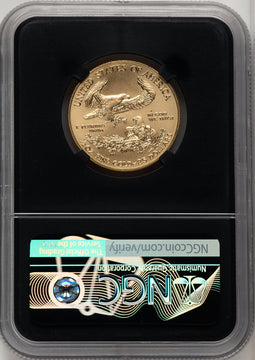 2018 $25 Half-Ounce Gold Eagle NGC MS70 Joel Iskowitz