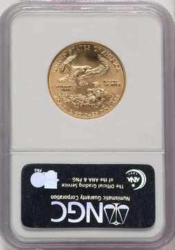 2007 $25 Half-Ounce Gold Eagle Brown Label NGC MS70 (774092041)