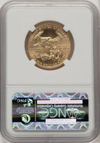 2012 $25 Half-Ounce Gold Eagle Brown Label NGC MS70