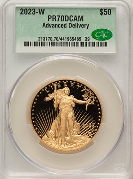 2023-W Proof Gold Eagle 1 oz Advanced Delivery CACG MS70 (772519003)