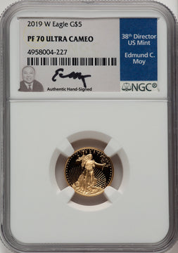 2019-W Gold American Eagle 4-Coin Set Ed Moy NGC PF70