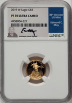 2019-W Gold American Eagle 4-Coin Set Ed Moy NGC PF70