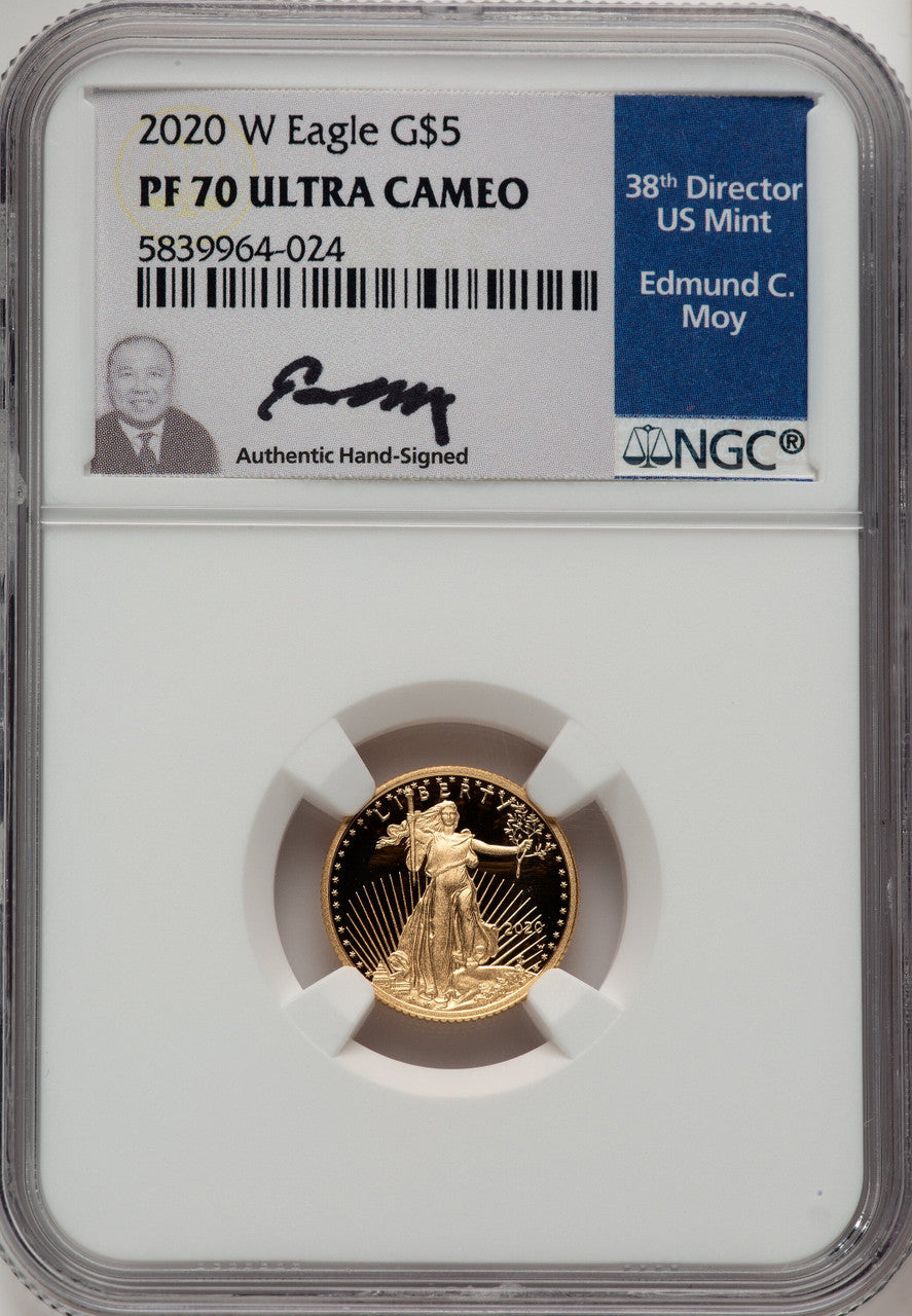 2020-W Gold American Eagle 4-Coin Set Ed Moy NGC PF70