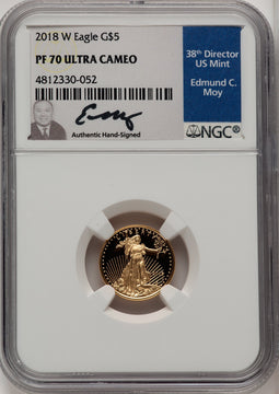 2018-W Gold American Eagle 4-Coin Set Ed Moy NGC PF70
